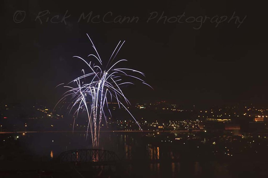 Fireworks over Bridge